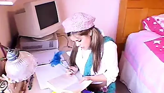 Genç zevkler kendini içinde mastürbasyon sahne