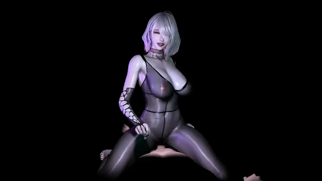 3 boyutlu kısa saçlı sürtük Asyalı fahişe seksi iç çamaşırlı çok sert sikiliyor