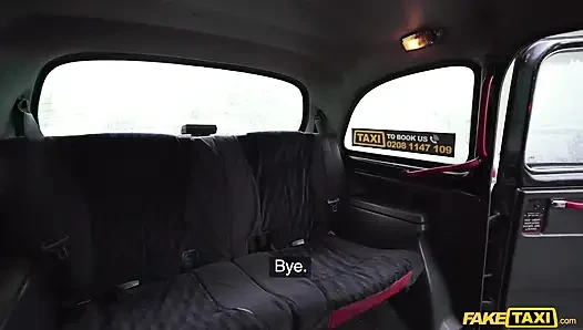 Fake Taxi - ботанистая крошка Klaudia Diamond в чулках-сеточках изменяет муженьку