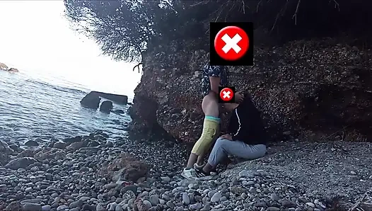 I cum in her mouth twice on the beach