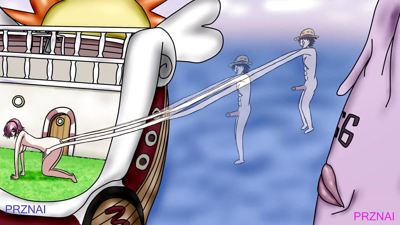 Luffy bütün pasta adasında zehirlendi. One Piece Old Ver