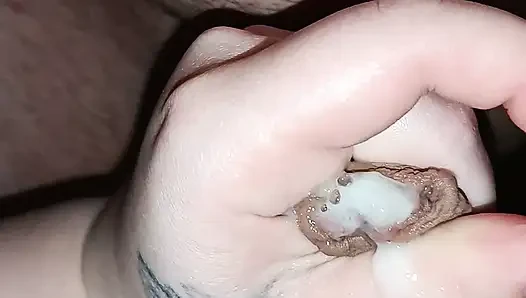 Very horny to squirt sex in her ass and finally jerk off