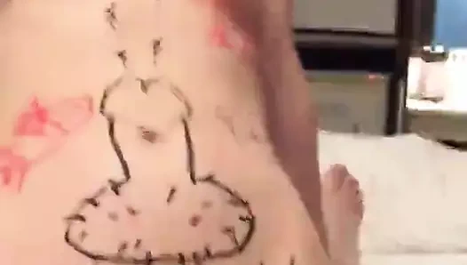 müstehcen grafiti köle lanet cowgirl pozisyon 2