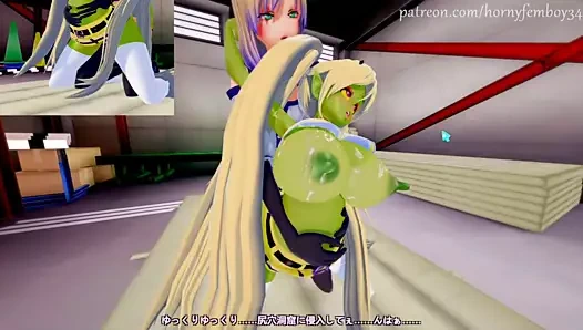 Femboy sikikleri amigo goblin ile büyük sütlü memeler