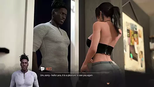 Tomb Raider'dan azgın lara croft büyük zenci yarağına masaj yapıyor ve sikiliyor