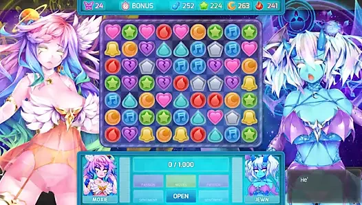 Huniepop 2 seks ile nymphojinn (patron sahnesi)...