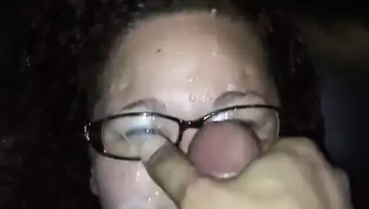 Cum fahişe tokat ve yüz - dağınık yüz