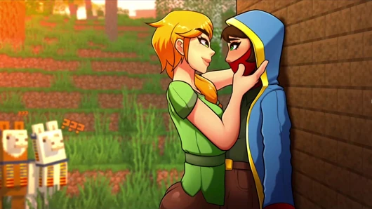 Minecraft parodisi azgın tam oyun galerisi karakteri trader'i merak ediyor
