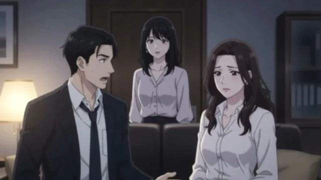 Boss's wife catch him with secretary and join them for threesome