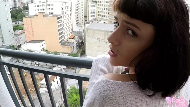 Анальный кримпай на 10-м этаже в центре Сан-Паулу