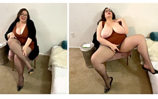 Külotlu çorap terapisi boşalmasını izliyor