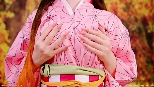 Yetişkin nezuko seni şeytan avcısı baştan çıkarıyor