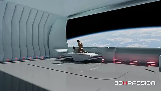 Sıfır g g ve anal orbital istasyonu japon echo geri boşalmadan önce uzayda sert sikiliyor