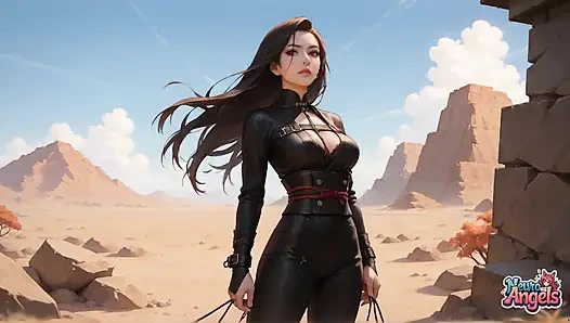 Çöl sütlü grup seks partileri: üçlü penetrasyon mutluluk