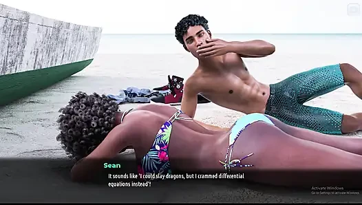 Sunville 87'nin orta yaşlı seksi kadın Sophie'ye fotoğraf çekiminde yardım ettim