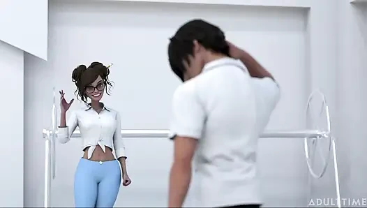 Hentai seks koleji 2. yarıyıl bölüm 2 - büyük memeli hentai hatunlar yarışmalarından sonra makaslıyor