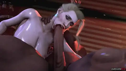 Scarlet gırtlağına kadar alıyor