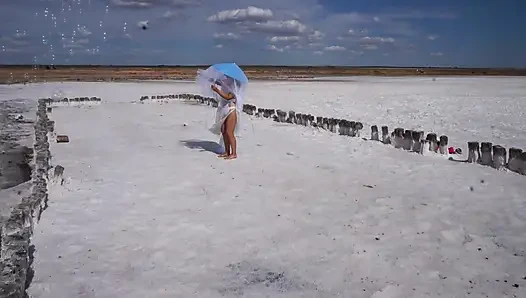 White Silence on Salt Lake Elton