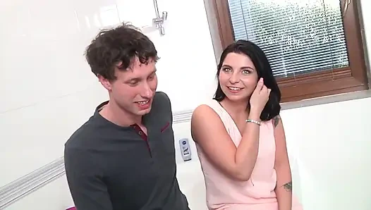 Karısı Sikişen - Adam, karısını izler, o sikişir ve mastürbasyon yapar. Cuckold Hard Fuck!