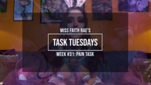 Acı veren zevkler için acı verici bir görev - Bayan Faith Rae'nin kadın egemenliği sesli bdsm acı talimatları - hd 108