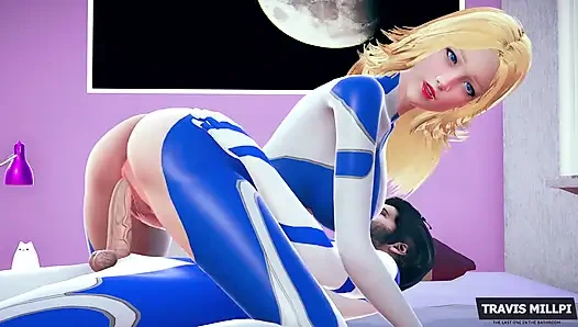 Görünmez kadın elastik yaraklı kovboy kızla sikiliyor