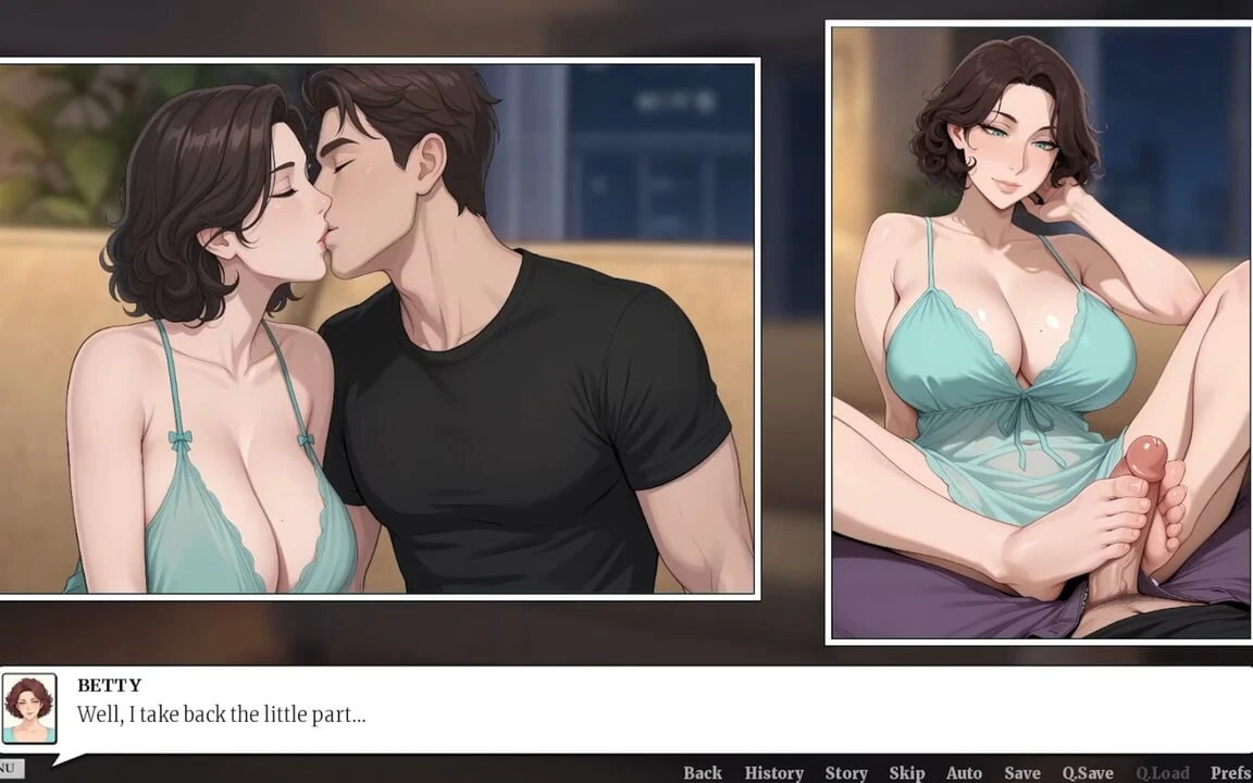Büyük zevkle #12 - animasyonlu ai xxx oyunu - orta yaşlı seksi kadınla ateşli bir ayakla muamele