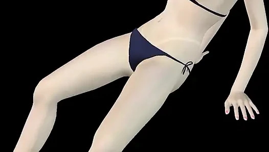 Animasyonlu 3 boyutlu porno - çok güzel kız orgazm olana kadar muzla mastürbasyon yapıyor