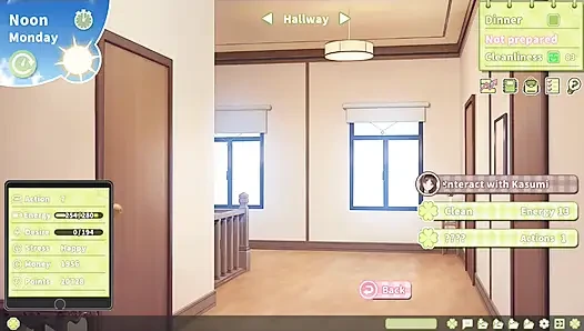 Hentai oyunu - Summer Clover Kasumi misyoner pozisyonunda, memeyle muamele ve domaltarak sert sikiliyor