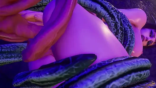 UZAY YARATıĞı GENÇ 3 BOYUTLU HENTAI ILE SIKIŞIYOR