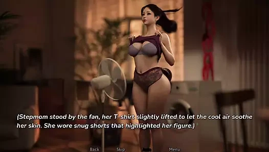 Kutular sırasında üvey oğul üvey annesinin güzel vücudunu yarı çıplak gördü