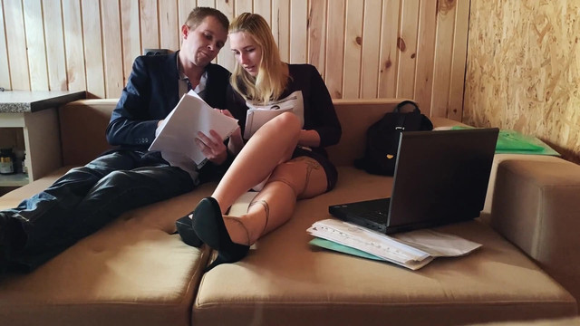 Helped with homework and fucked a student in her tight pussy