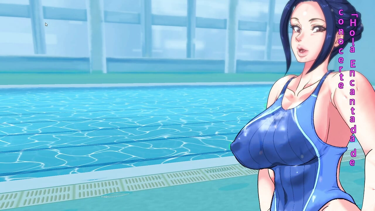 Married Woman Fucking in the Pool While Her Husband Works - Workouts with Aya