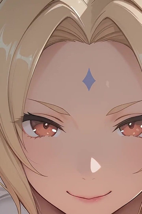 Üvey anne Tsunade yanlışlıkla üvey oğlunun büyük penisini gördü ve karşı koyamadı. Hentai tarzında tsunade cosplay