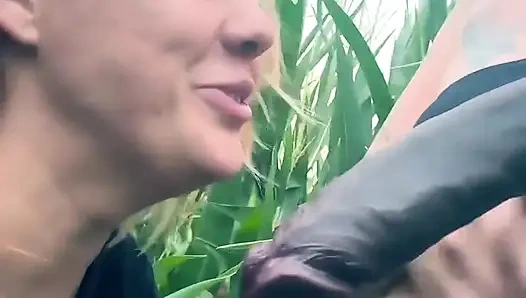 Islak, ıslak, ıslak orgazm - mısır tarlasında kızlar