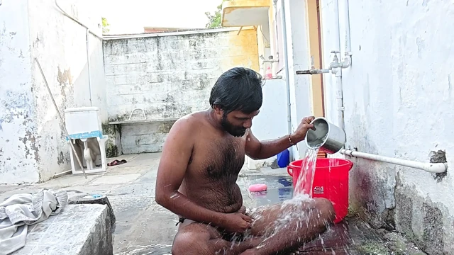 XHard - Outside Bathing Video Kumbha Manoj Kumar
