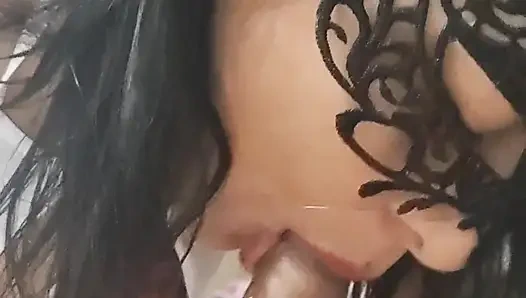 My sister-in-law dresses as a schoolgirl