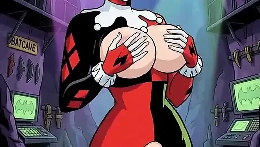 Sıkı kel götlü amcık Harley Quinn azdırıyor