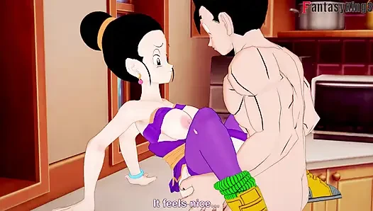 Chichi lavaboya sıkışıyor ve Gohan onu sikiyor - dragonball zex serisi