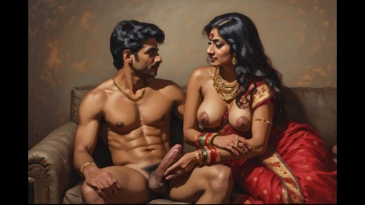 Şeker babacıklı Hintli ev hanımı aldatan evli kadın sert bir şekilde sikiliyor