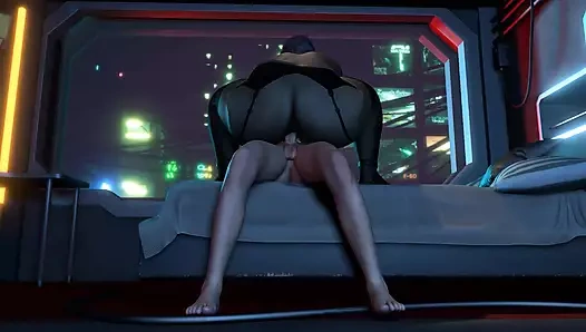 Büyük siyah iri güzel orta yaşlı seksi kadın büyük şişman yarakla sert sikişiyor