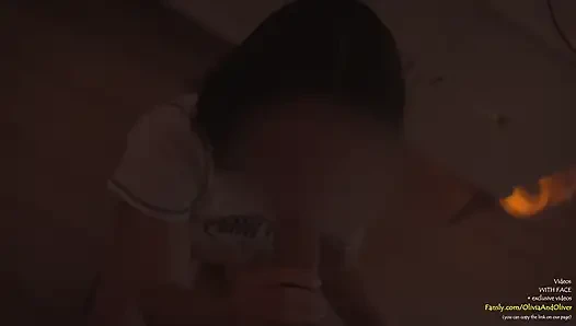 Late Night Blowjob Po imprezie przyszedł na język