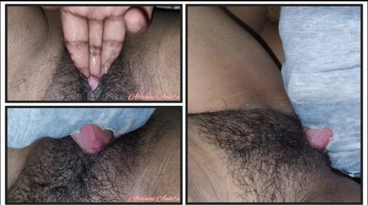 Pussy licking of India sister in law First time and fingering asshole and pusssy