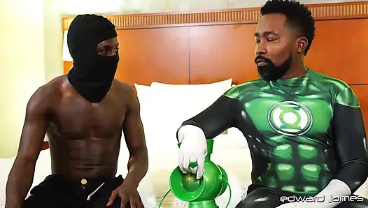 Edwardjames hakunabad ve q tükürük maskeli süper kahraman Simon Bazz