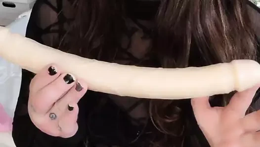 15in çift taraflı yapay penis eğlenceli ile krttr