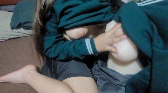 My stepsister proposes a threesome with her sex doll. We with her friend Candice from Tantaly