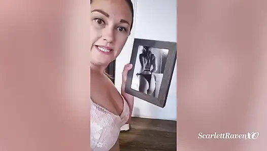 Scarlettravenxo hazırlanıyor ve bir hayran için özel bir gösteri yapıyor