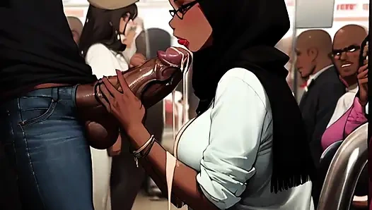 Kadınlar baharatlı toonlarda bir Japon treninde olduğu gibi insanların içinde özgür olmayı seviyor: metro 2