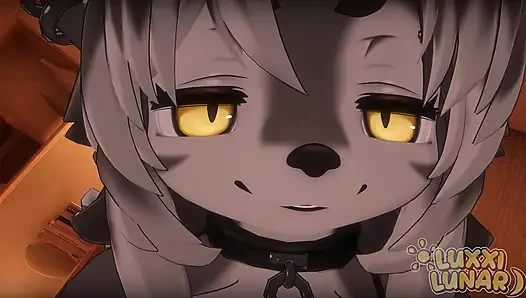 Bakış açısı azgın foxy furry kız sadece sarılmak istediğini söyledi... GFE Roleplay