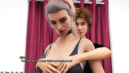 Özgür iradeye hoş geldiniz. giyim mağazasında göğüs sıkma