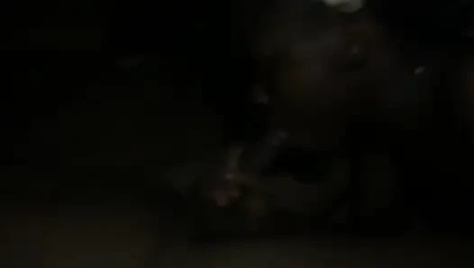 Horny African Teen sneaking into my room while I was high Giving  Sloppy Head